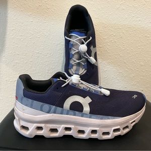 On Cloud Cloudmonster, Blue, 8.5 size, worn maybe 10 times, like new.